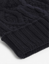Thumbnail for your product : Ralph Lauren Purple Label Cable-knit cashmere beanie