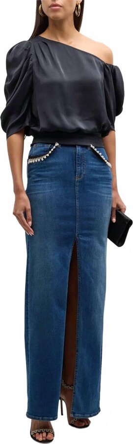 Ramy Brook Amani One Shoulder Top In Black