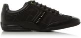Thumbnail for your product : HUGO BOSS Space Nylon and Leather Trainers