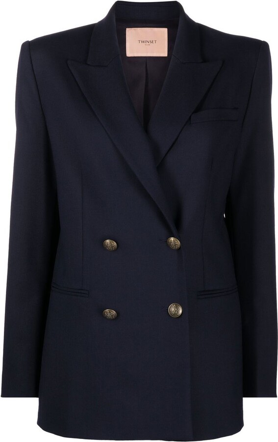 TwinSet DoubleBreasted Blazer ShopStyle