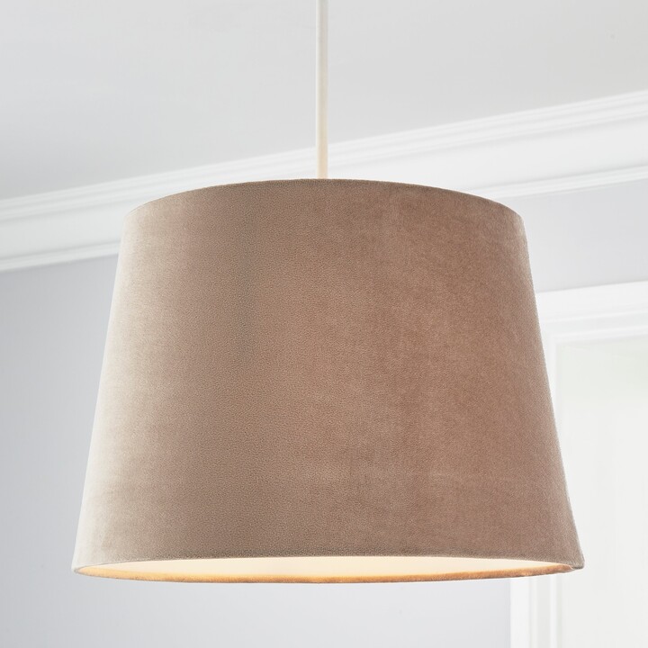 Dunelm Clara 35cm Tapered Lamp Shade Brown ShopStyle