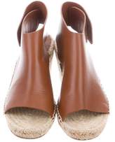 Thumbnail for your product : Celine Leather Espadrille Wedges