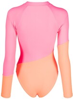 Thumbnail for your product : Cynthia Rowley Nazar two-tone surf suit