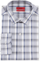 Thumbnail for your product : Alfani RED Fitted White and Blue Large Plaid Performance Dress Shirt