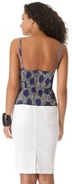 Thumbnail for your product : Sonia Rykiel Sonia by Printed Poplin Bustier Top