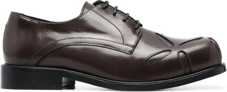 靴 STEFAN COOKE SLASHED SQUARE TOE EU41 Stefan Cooke Slashed square-toe Derby shoes - ShopStyle