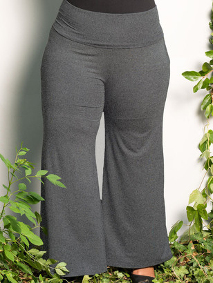 jersey plus size palazzo pants