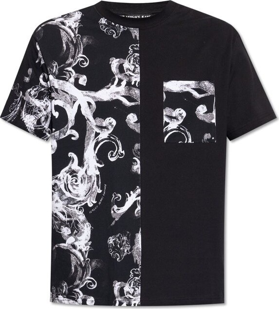 Versace Jeans Couture Baroque Printed Crewneck T-Shirt