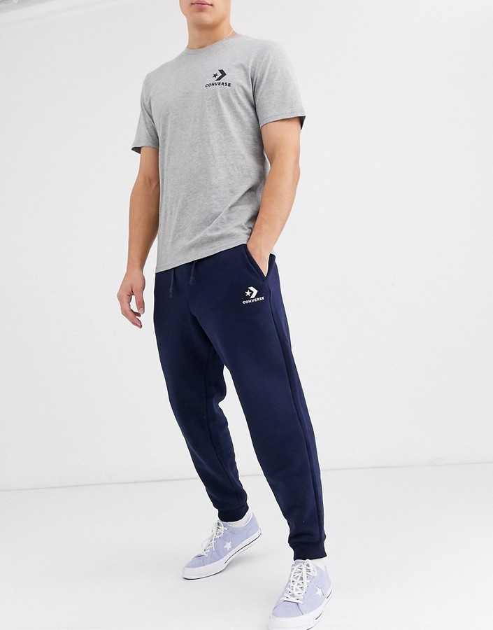 Converse Small Logo Sweatpants In Navy - ShopStyle Activewear Pants