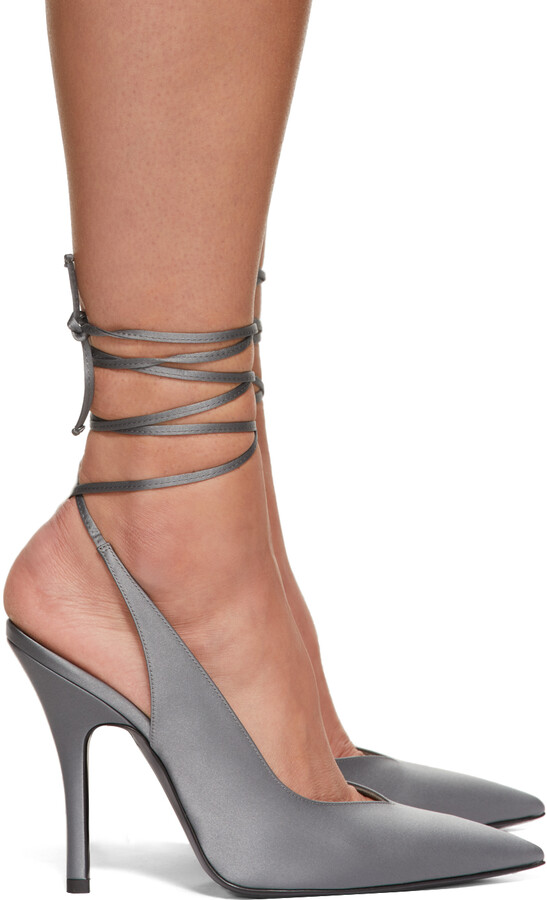 grey slingback heels