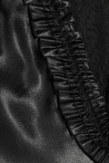 Thumbnail for your product : Alexander McQueen Ruffle-trimmed satin mini dress