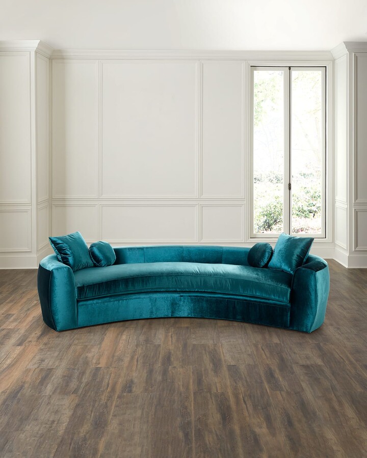 Carmen Peacock Sofa, 92"