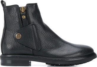 ブーツその他 Agl Curvy Ankle Boots In Chalk Color Leather Agl Curvy Ankle Boots In Chalk Color Leather | ShopSimon
