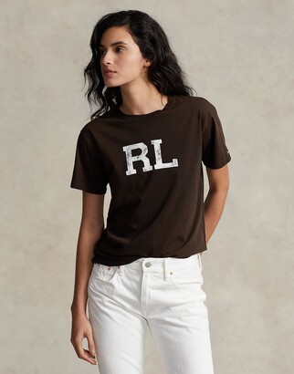 Polo Ralph Lauren Rl Logo Jersey Tee T-shirt Ivory - ShopStyle