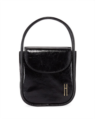 Hayward Lucy Top-Handle Bag in Crinkle Leather