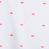 Thumbnail for your product : Paul Smith Men's Tailored-Fit White Fil Coupé 'Lips' Short-Sleeve Shirt