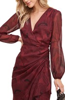 Thumbnail for your product : ASTR the Label Floral Print Long Sleeve Faux Wrap Dress