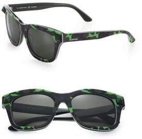 Valentino Garavani 53MM V656SCM Rockstud Plastic Camouflage Wayfarer Sunglasses