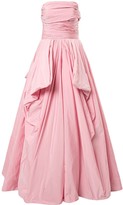 Thumbnail for your product : ZUHAIR MURAD Off-Shoulder Draped Ball Gown