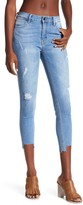 Thumbnail for your product : Just USA High Rise Step Hem Cropped Skinny Jeans (Juniors)