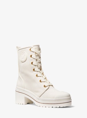 white michael kors boots