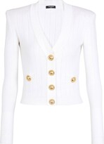 Thumbnail for your product : Balmain V-neck button-fastening cardigan