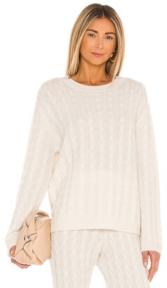 LPA Cashmere Cable Knit Crew Sweater