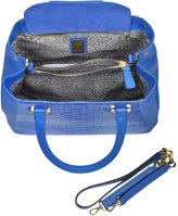 Thumbnail for your product : Ghibli Blue Python and Leather Tote w/Detachable Shoulder Strap