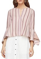 Thumbnail for your product : BCBGMAXAZRIA Teri Trumpet-Sleeve Striped Top