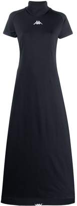 Kappa logo short-sleeve maxi dress