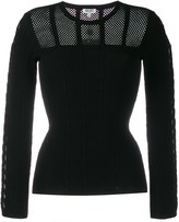 Thumbnail for your product : Kenzo Long-Sleeved Mesh Knit Top