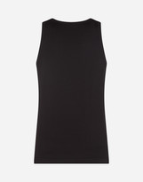 Thumbnail for your product : Dolce & Gabbana Cotton Jersey Bi-Elastic Vest With Patch