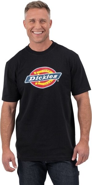 Men's Dickies Tri-Color Logo T-Shirt Large Black