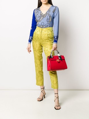 Etro Jacquard Cropped Trousers