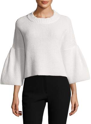 French Connection Women's Ellie Waffle Cotton Sweater