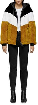 Mackage Fabia Reversible Multicolored Fur Jacket