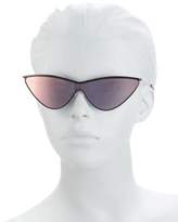 Thumbnail for your product : Le Specs Adam Selman x Luxe The Fugitive Black & Mirrored Sunglasses