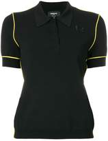 Rochas contrast piped polo shirt 