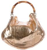 Thumbnail for your product : Gucci Python Peggy Hobo