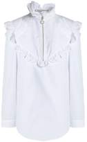 Nina Ricci Scalloped Cotton-Poplin Shirt