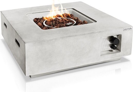 SereneLife SereneLifeConcreteOutdoorPropaneFirePitTable