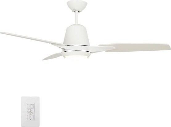 Carro USA Eunoia LED Smart Ceiling Fan in White 3 Blades