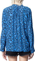 Thumbnail for your product : Zadig & Voltaire Tink Heart-Print Long-Sleeve Top
