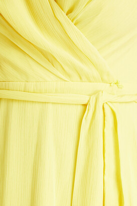 DKNY Sleepwear Wrap-effect crepon midi dress