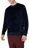 Thumbnail for your product : Topman Velour Sweatshirt
