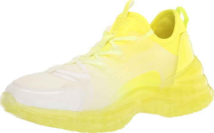 yellow guess shoes