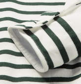 Thumbnail for your product : Sacai Shell-Trimmed Striped Cotton Cardigan