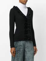 Thumbnail for your product : P.A.R.O.S.H. ribbed knit ruffle cardigan