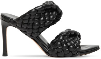Bottega Veneta 95mm Curve Padded Woven Leather Sandals