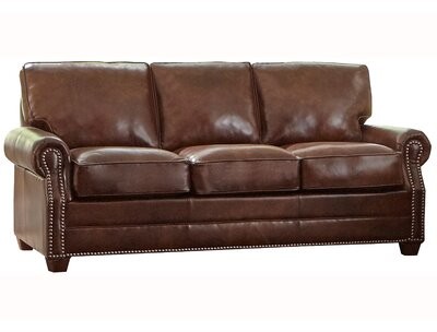 Grai Web The World S Largest, Genuine Leather Sleeper Sofa